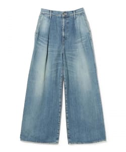 Graphpaper / Selvage Denim Two Tuck Wide Pants -LIGHT FADE-
