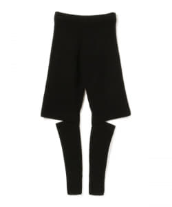 ▲○FUMIE=TANAKA / スリット リブ ニット パンツ