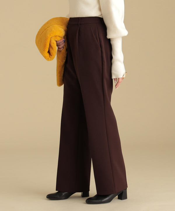 レイビームス Ray BEAMS パンツ ストレッチ ストレート カラーパンツ Ray BEAMS（レイ ビームス）ストラップ カーゴ ワイド パンツ
