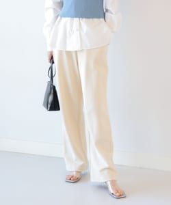Ray BEAMS / 女裝 素色 寬鬆 棉褲