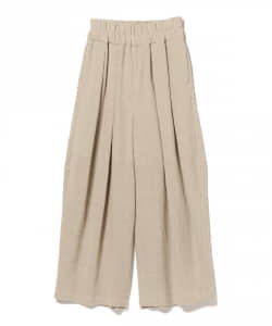 ○QUWAGI / プリーツ ワイド パンツ