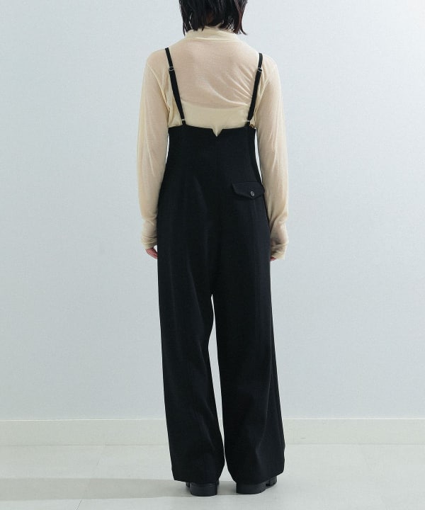 Ray BEAMS Ray BEAMS Ray BEAMS / High waist pants with suspenders