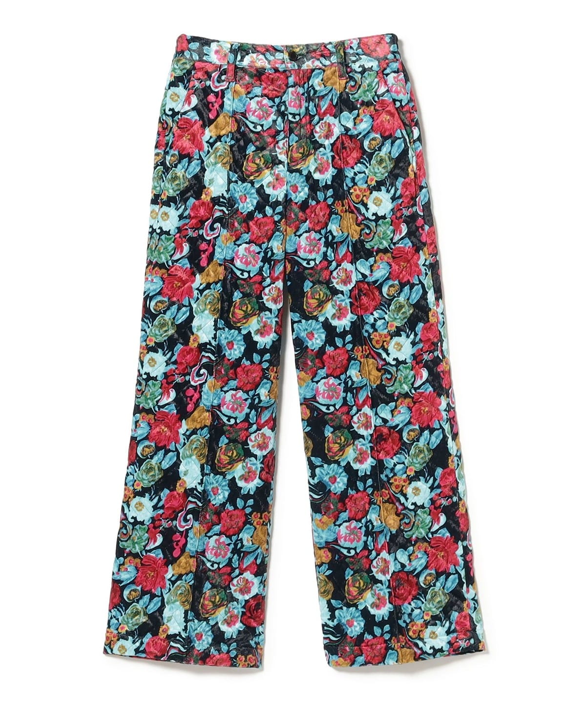Yuumi ARIA ユウミアリア / QUILTING PRINT PANTS パンツ WOMEN SAX 38 Yuumi ARIA ユウミアリア / QUILTING PRINT PANTS パンツ WOMEN SAX 38