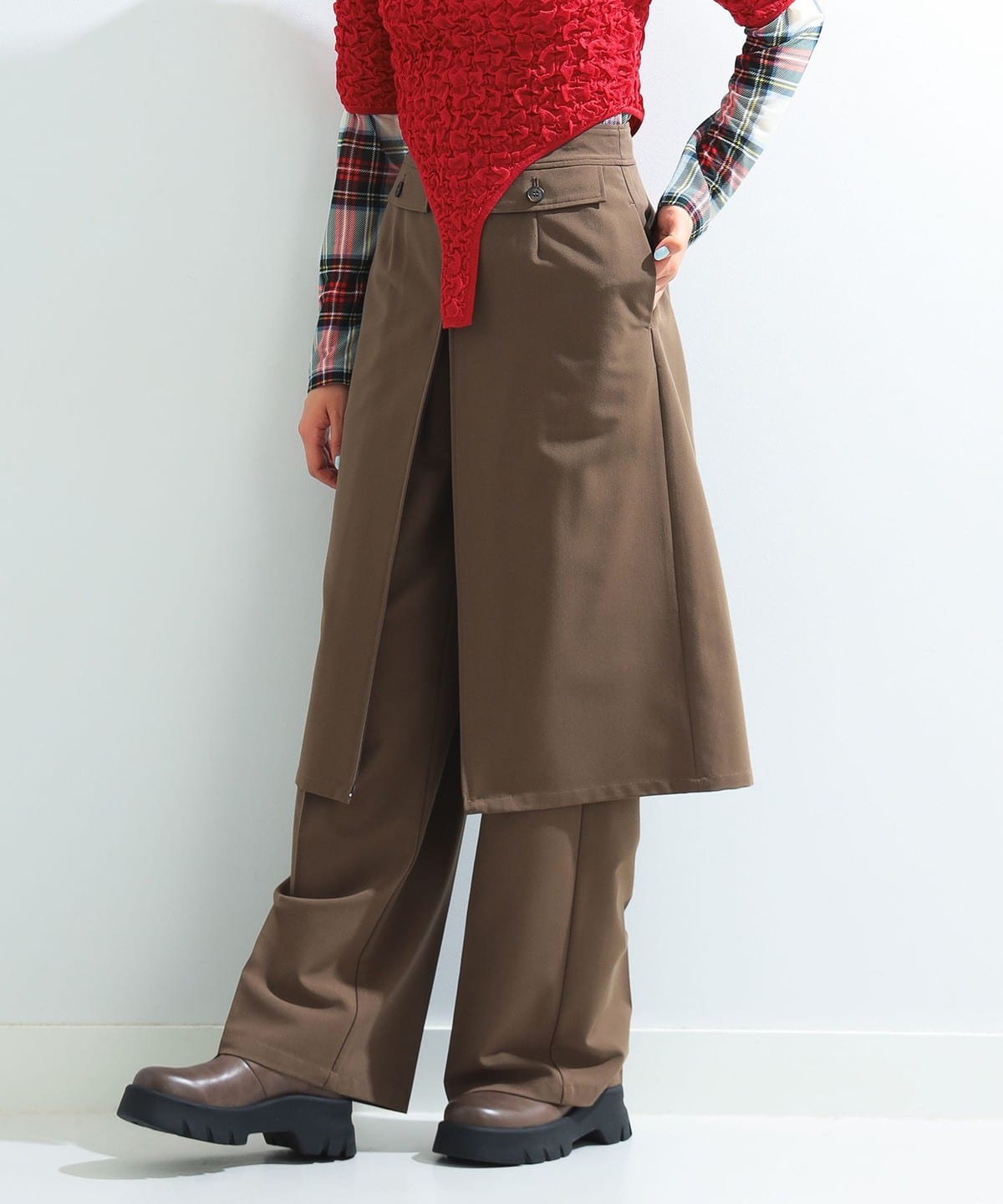 Ray BEAMS（レイ ビームス）タイト スカート パンツ セット（パンツ