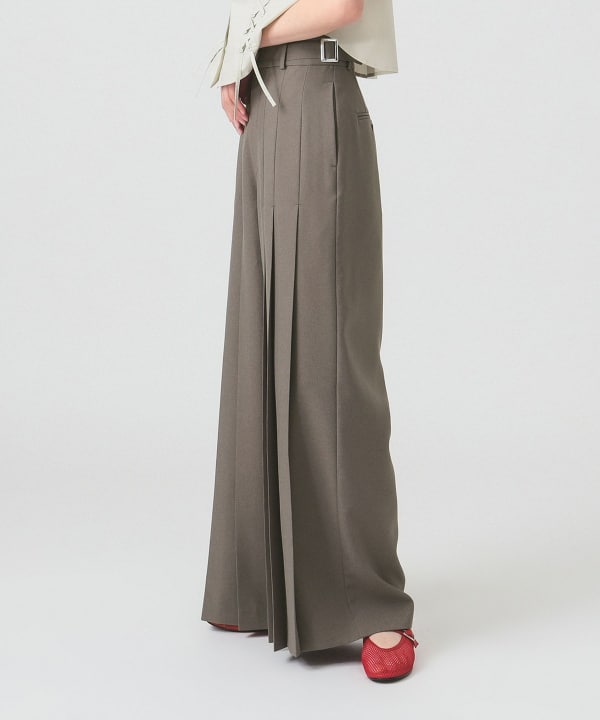 大人気定番商品 Ray BEAMS (Ray BEAMS) RBS / Front pleated wide pants (pants パンツ