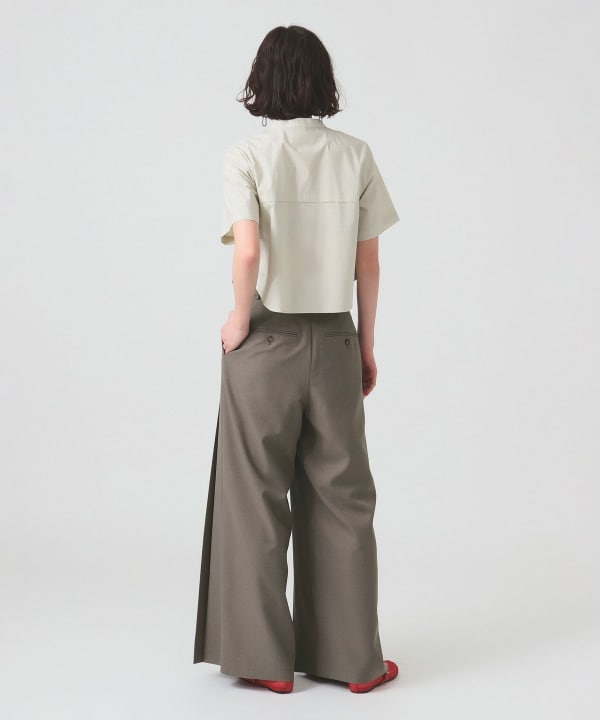 Ray BEAMS (Ray BEAMS) RBS / Front pleated wide pants (pants