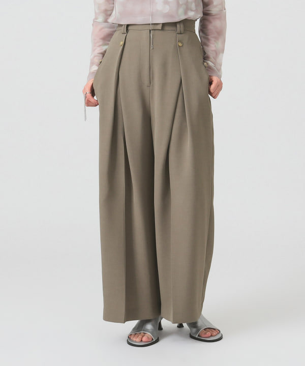 ボトムス ru Ray BEAMS（レイ ビームス）RBS / ボックス タック ワイド