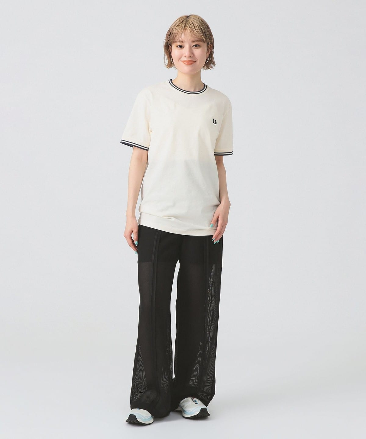 beamsビームス　メッシュパンツ　 S Ray BEAMS（レイ ビームス）メッシュ シアー ライン パンツ