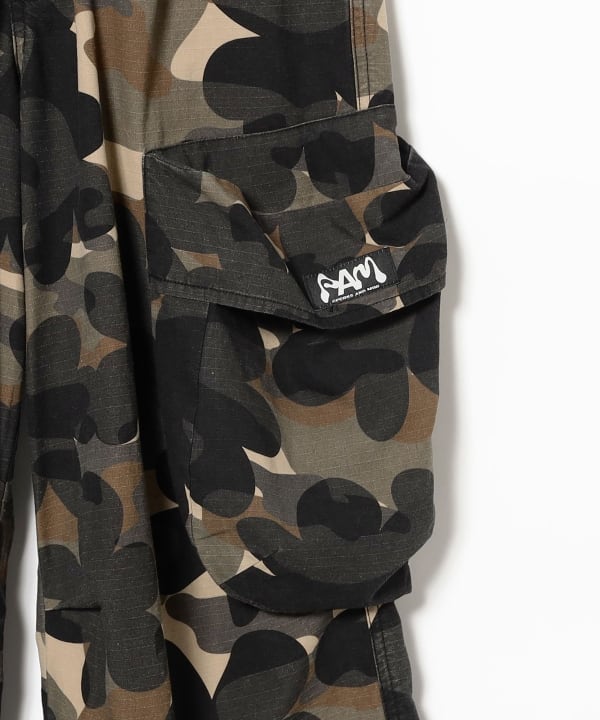 【Sサイズ】BEAMS SSZ 10PKT PANTS カーゴパンツ　カモフラ Sサイズ】BEAMS SSZ 10PKT PANTS カーゴパンツカモフラ
