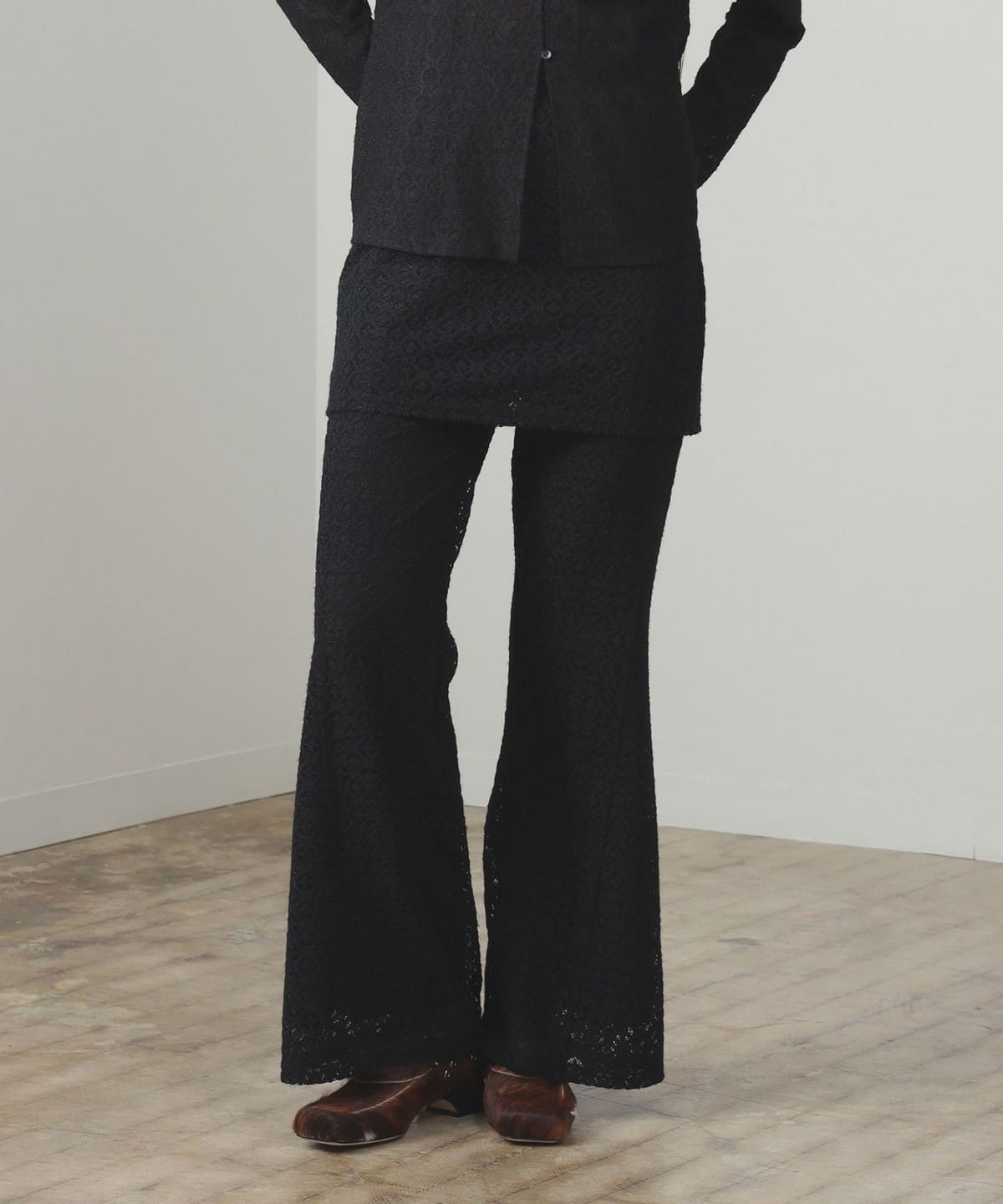 【+15%ポイントUP】レース スカート セット フレア パンツ パンツ WOMEN BLACK ONE SIZE 【+15%ポイントUP】レース スカート セット フレア パンツ パンツ WOMEN BLACK ONE SIZE