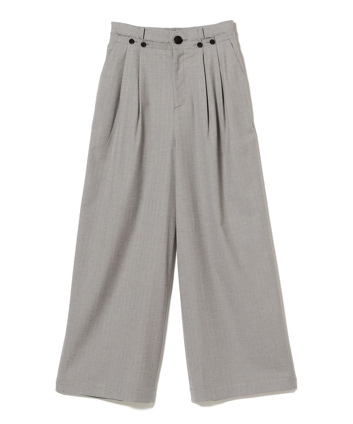 RBS アールビーエス / ヘリンボーン ワイド パンツ パンツ WOMEN GREY 0 RBS アールビーエス / ヘリンボーン ワイド パンツ パンツ WOMEN GREY 0
