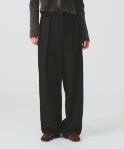 【+15%ポイントUP】アシンメトリー ハイウエスト パンツ