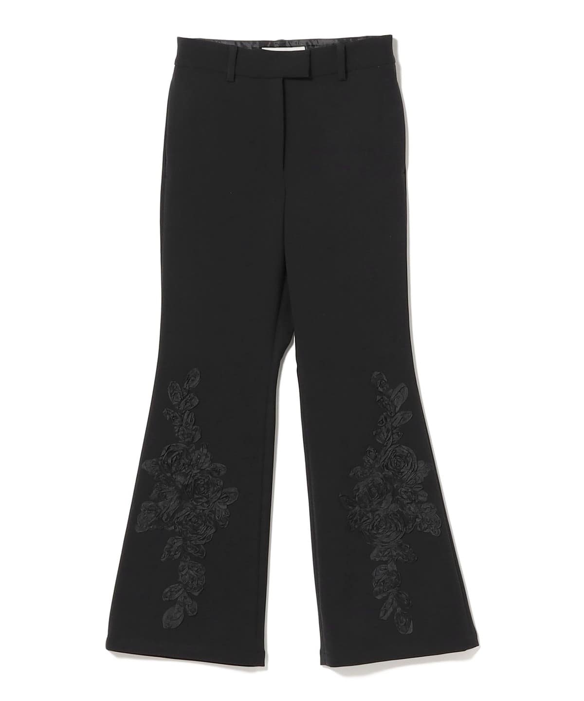 FUMIE=TANAKA フミエ タナカ / エンブロイダリー フレア パンツ パンツ WOMEN BLACK 1 FUMIE=TANAKA フミエ タナカ / エンブロイダリー フレア パンツ パンツ WOMEN BLACK 1