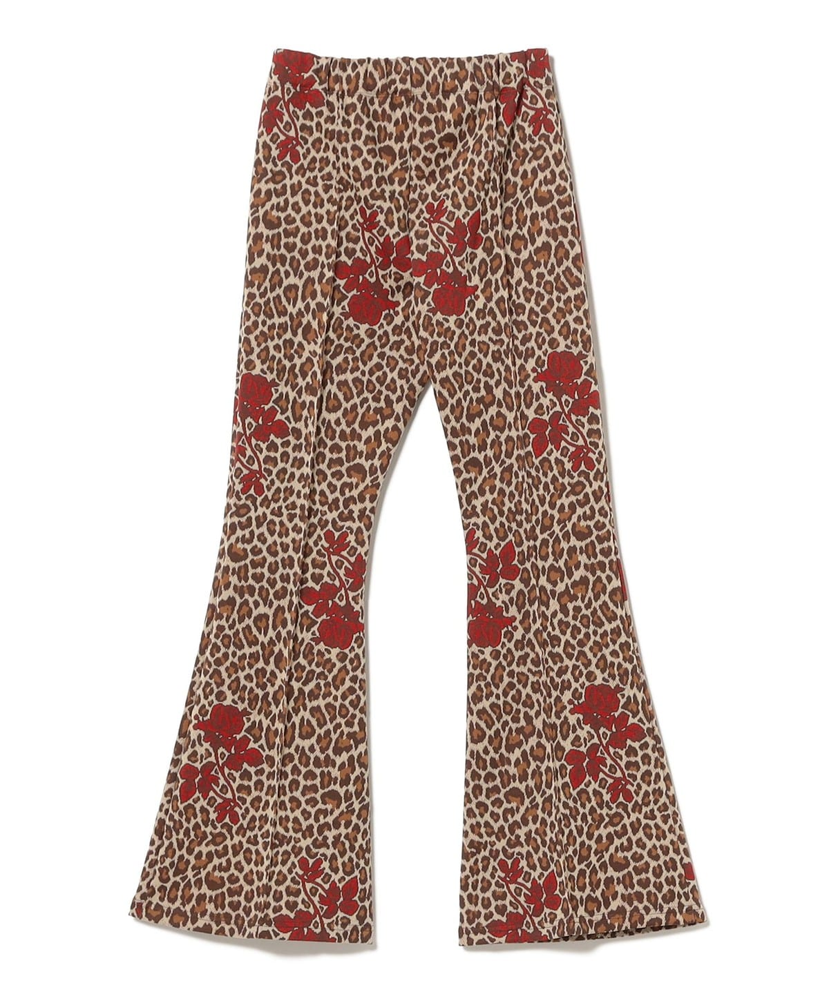 FUMIE=TANAKA フミエ タナカ / レオパード ジャカード フレアー パンツ パンツ WOMEN BROWN 1 FUMIE=TANAKA フミエ タナカ / レオパード ジャカード フレアー パンツ パンツ WOMEN BROWN 1