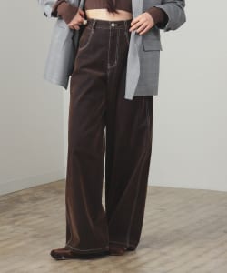 【+15%ポイントUP】フロッキー デニム ワイド パンツ