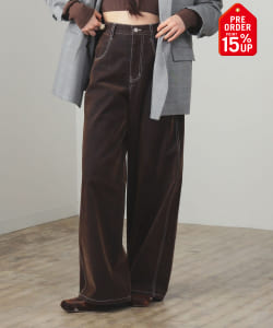 【+15%ポイントUP】フロッキー デニム ワイド パンツ