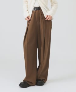 【+10%ポイントUP】ベルテッド ワイド パンツ