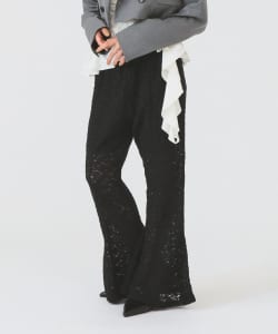 レース シアー フレア パンツ