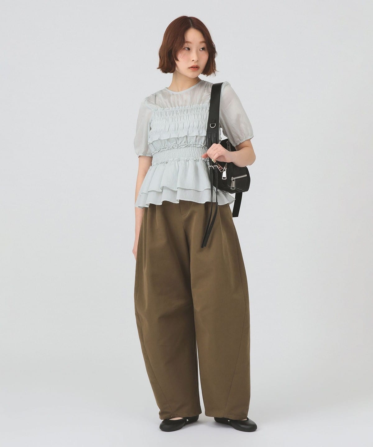Ray BEAMS Ray BEAMS 2-Pleat Curved Barrel Chino Pants (Pants