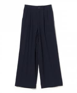 ワイド ストレート 2タック パンツ