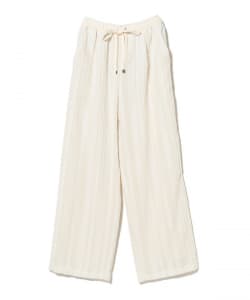 ジャガード ストライプ イージー パンツ