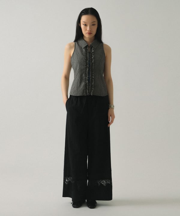 Cutwork lace pants