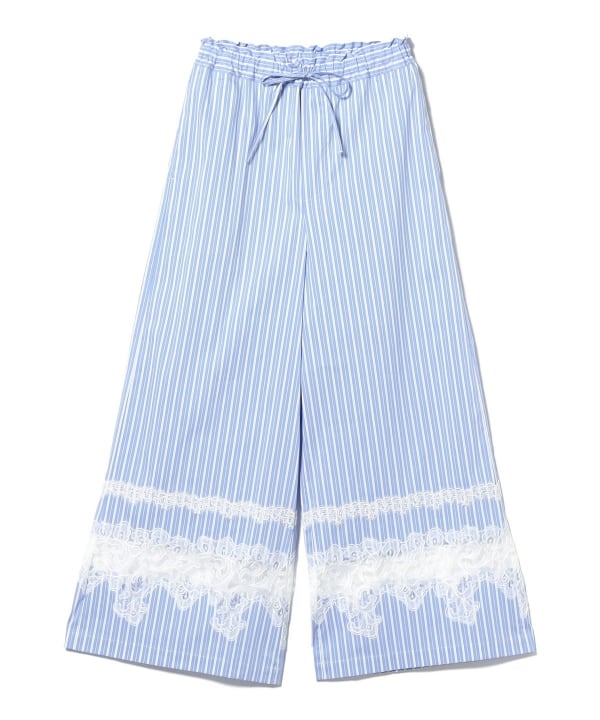 Cutwork lace pants