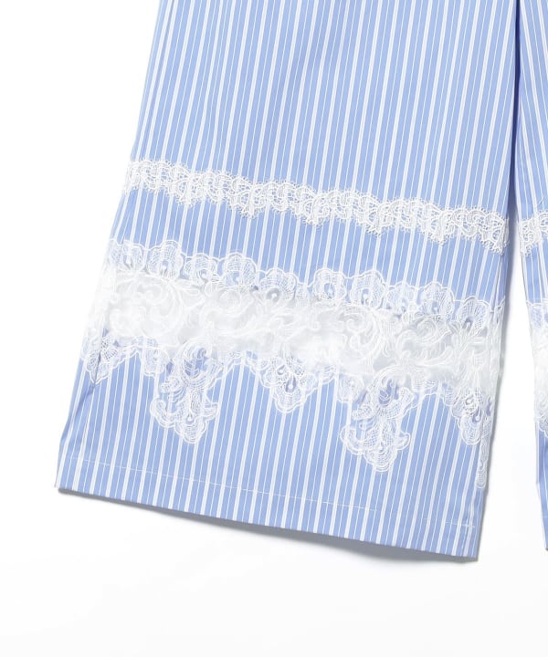 Cutwork lace pants