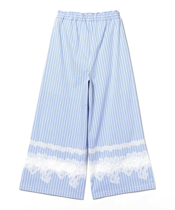 Cutwork lace pants