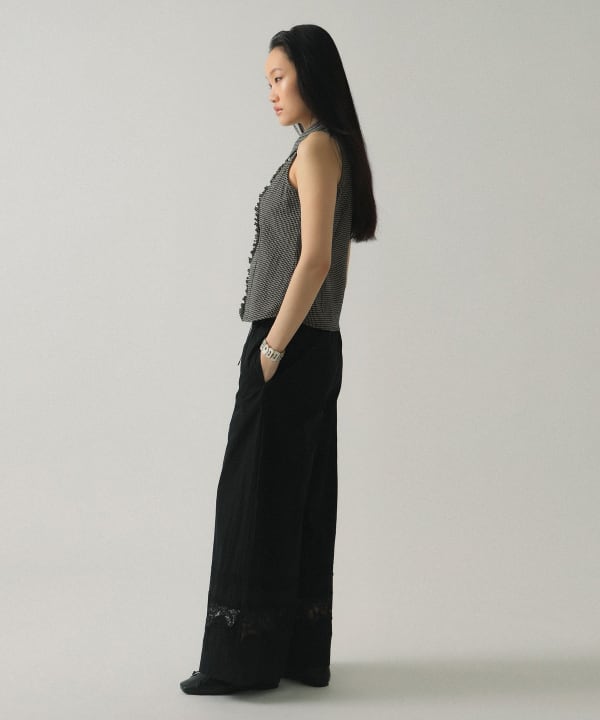 Cutwork lace pants