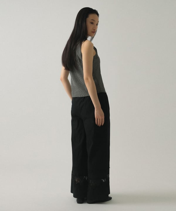 Cutwork lace pants