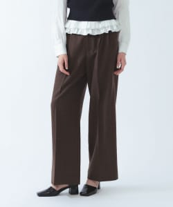 ホームスパン ワイド パンツ