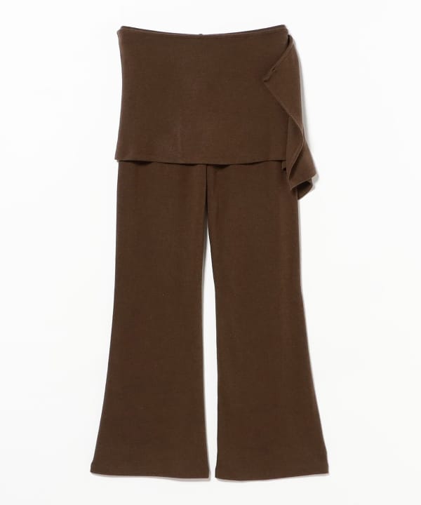 PISCESS / Button Layered Skirt Pants