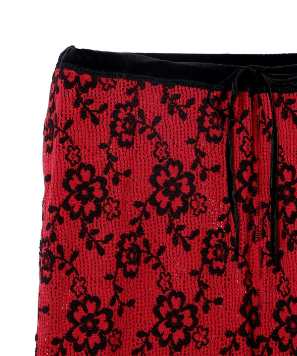 RhodolirioN / Slit Flare Flower Lace Pant