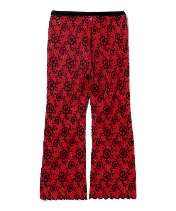RhodolirioN / Slit Flare Flower Lace Pant