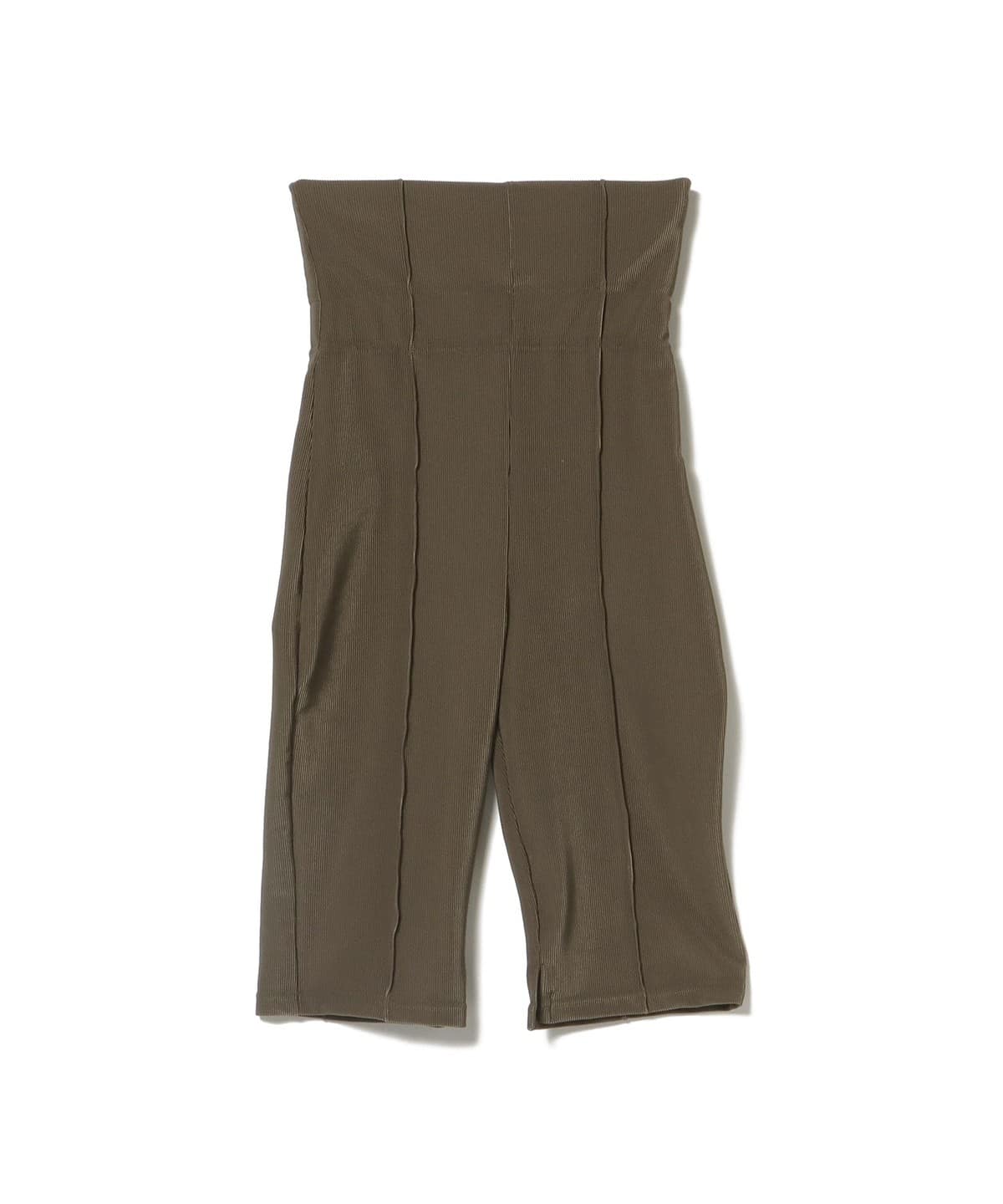 FUMIE=TANAKA フミエ タナカ / リブ ハーフ レギンス レッグウェア WOMEN KHAKI 1 FUMIE=TANAKA フミエ タナカ / リブ ハーフ レギンス レッグウェア WOMEN KHAKI 1
