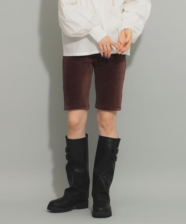 カット コーデュロイ バイカー ショーツ [洗える]（その他パンツ