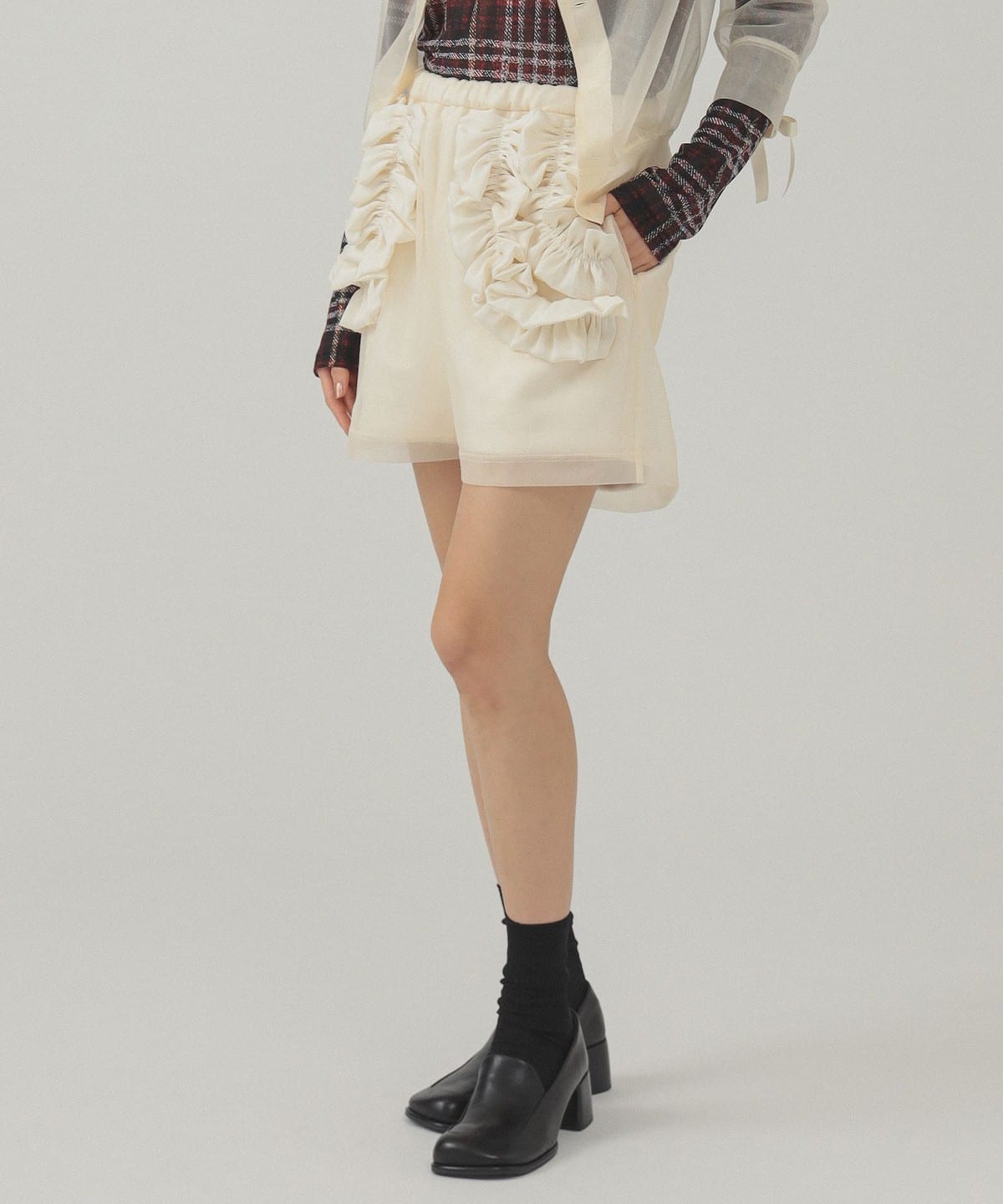 【別注】MIYAO ミヤオ / レイヤー ショートパンツ パンツ WOMEN ECRU ONE SIZE 【別注】MIYAO ミヤオ / レイヤー ショートパンツ パンツ WOMEN ECRU ONE SIZE