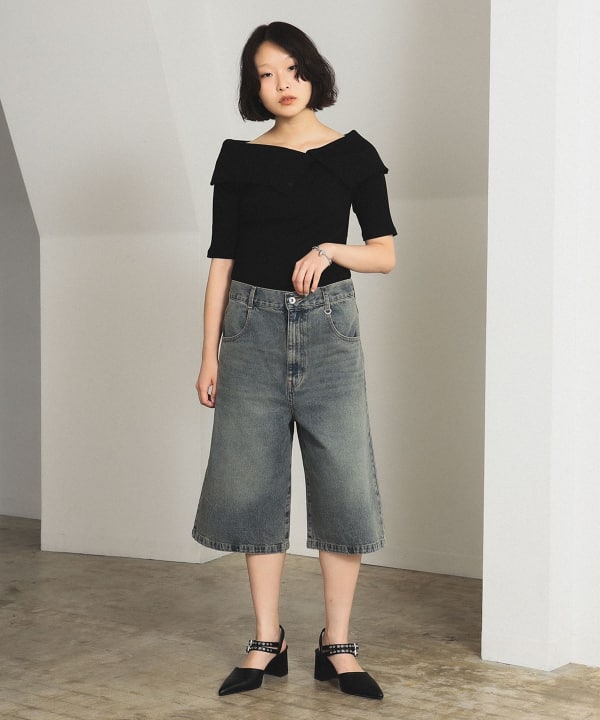 SSZ BEAMS ビームス デニム ハーフパンツ Ray BEAMS（レイ ビームス）デニム ハーフ パンツ（パンツ