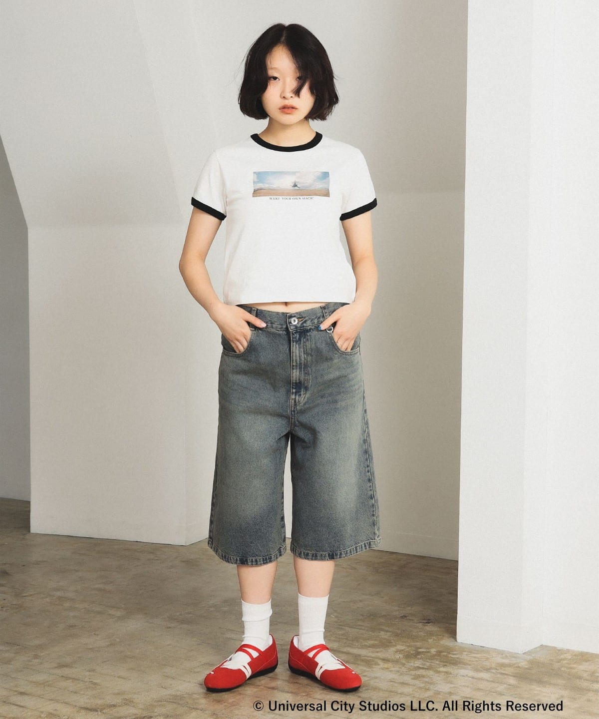 Ray BEAMS（レイ ビームス）デニム ハーフ パンツ（パンツ デニム