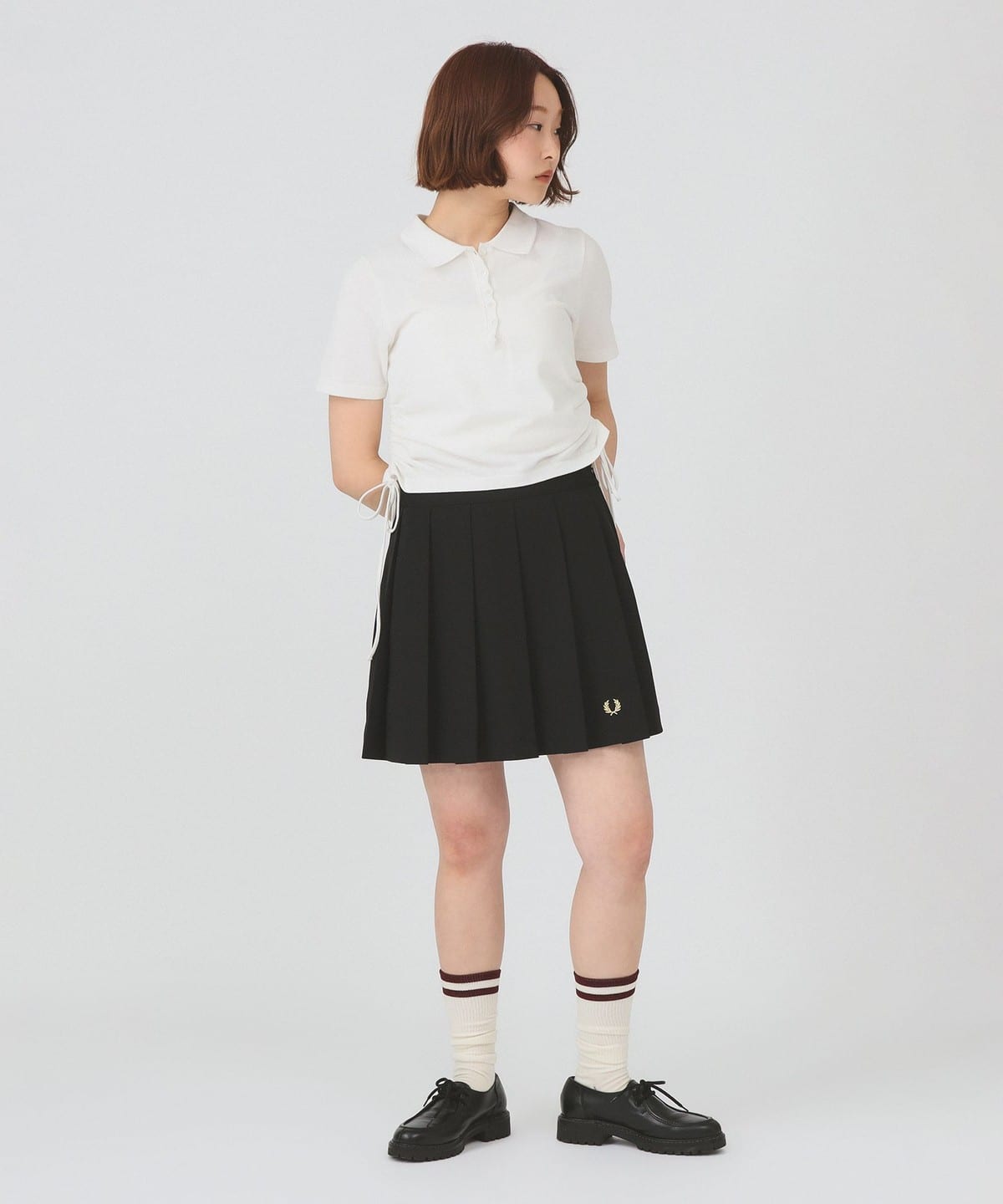 Ray BEAMS（レイ ビームス）【別注】FRED PERRY / プリーツ ショーツ