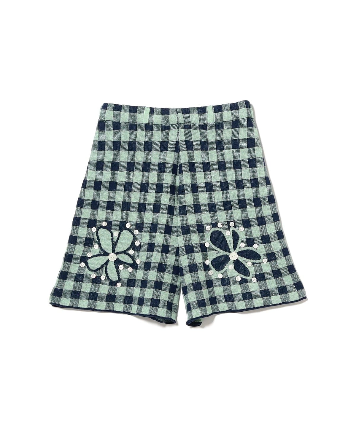 Ray BEAMS（レイ ビームス）YanYan / Gingham Flower Bermuda Short
