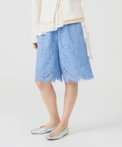 レース スカラヘム ハーフ パンツ