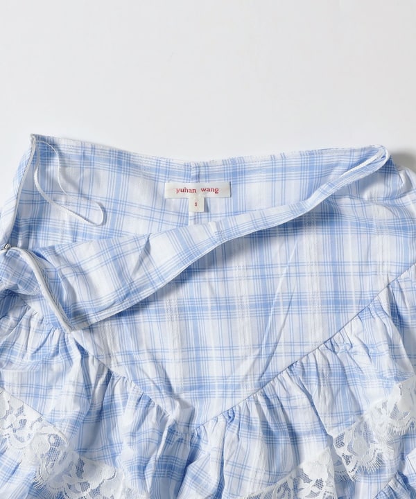 Ray BEAMS（レイ ビームス）YUHAN WANG / raffle hem skirt（スカート