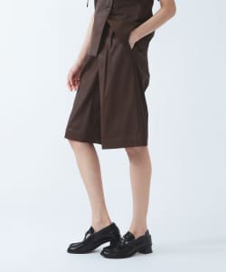 フェイクレザー バミューダ パンツ