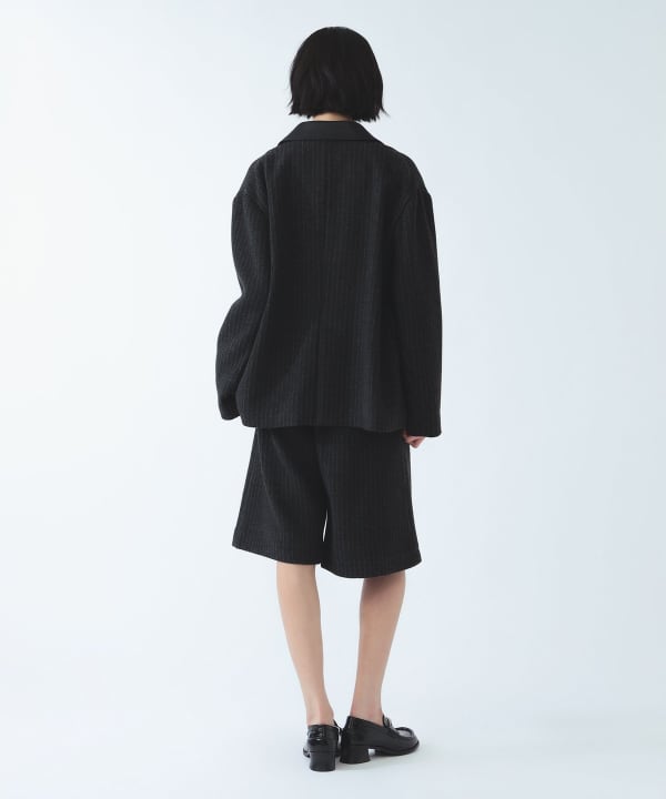 ストライプ ワイド ハーフ パンツ