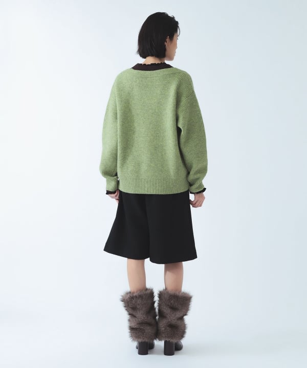ストライプ ワイド ハーフ パンツ