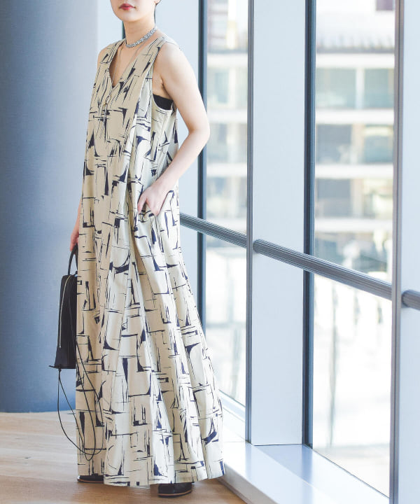 Ray Beams レイ ビームス Rbs プリント Vネック ワンピース ワンピース ワンピース 通販 Beams