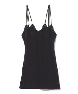 ○MARCO RAMBALDI / BLACK MINI SLIP DRESS