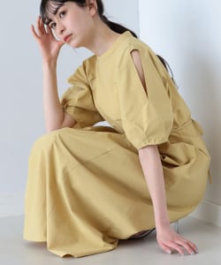 Ray BEAMS / 女裝 袖開衩 立領 洋裝